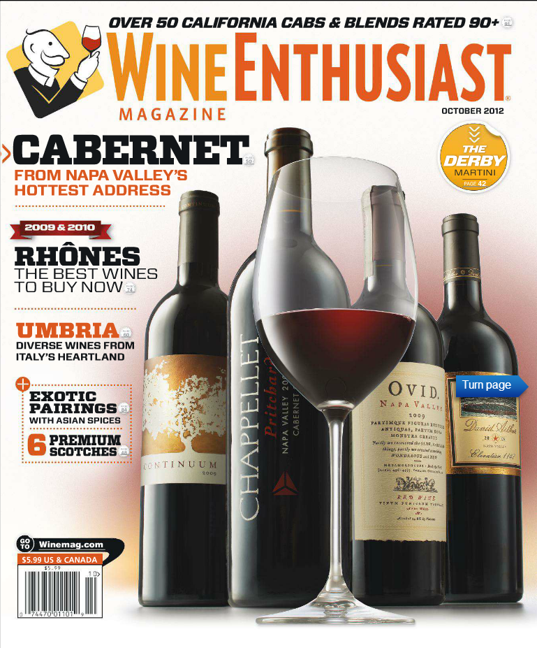 Wine Enthusiast Magazine, October 2012 on Magpile