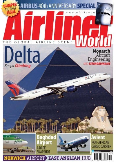 Airliner World Magazine 2012 March Airbus A380,Finnair,Taiwan,People Vienna 